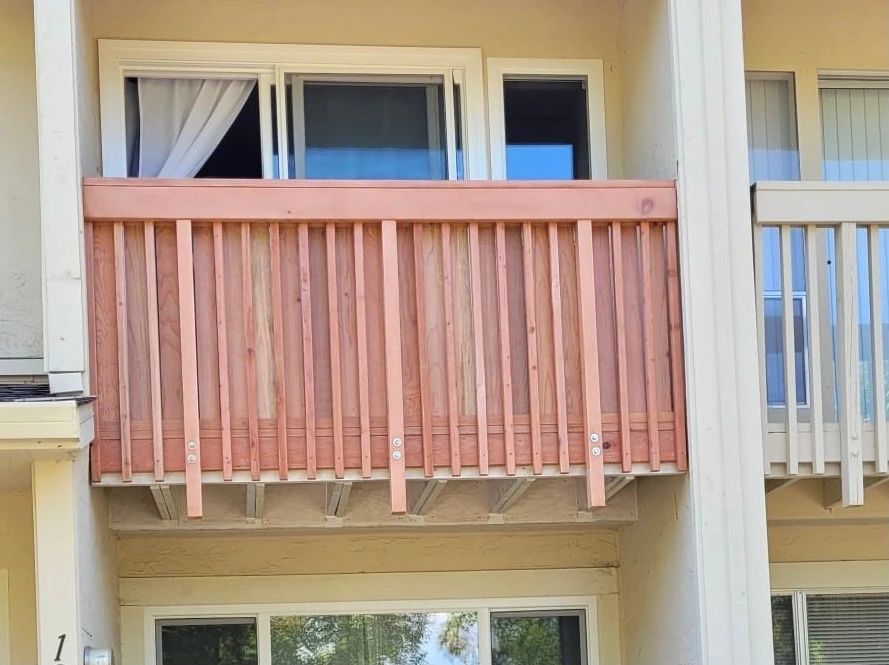 Completed commercial balcony replacement project