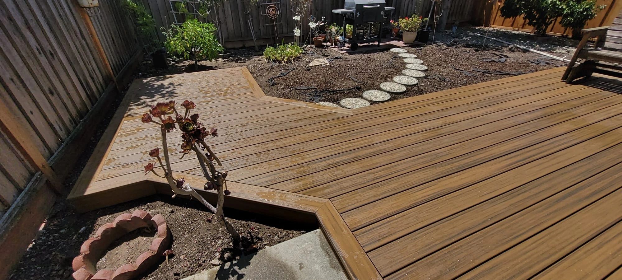 Havana Gold Trex composite deck installation