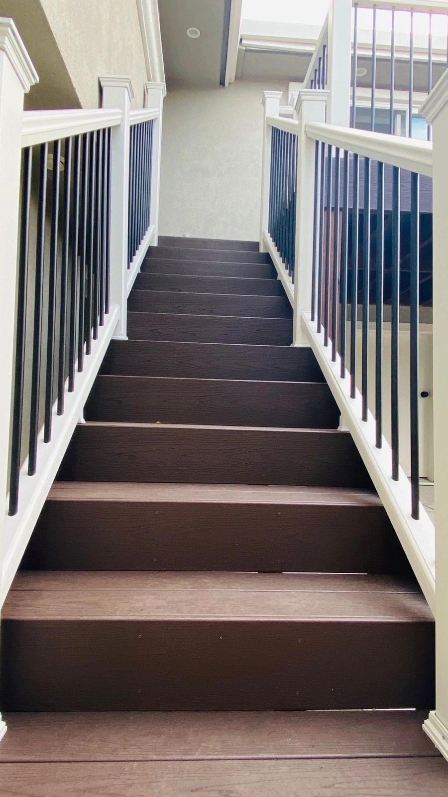 Trex composite deck stairs